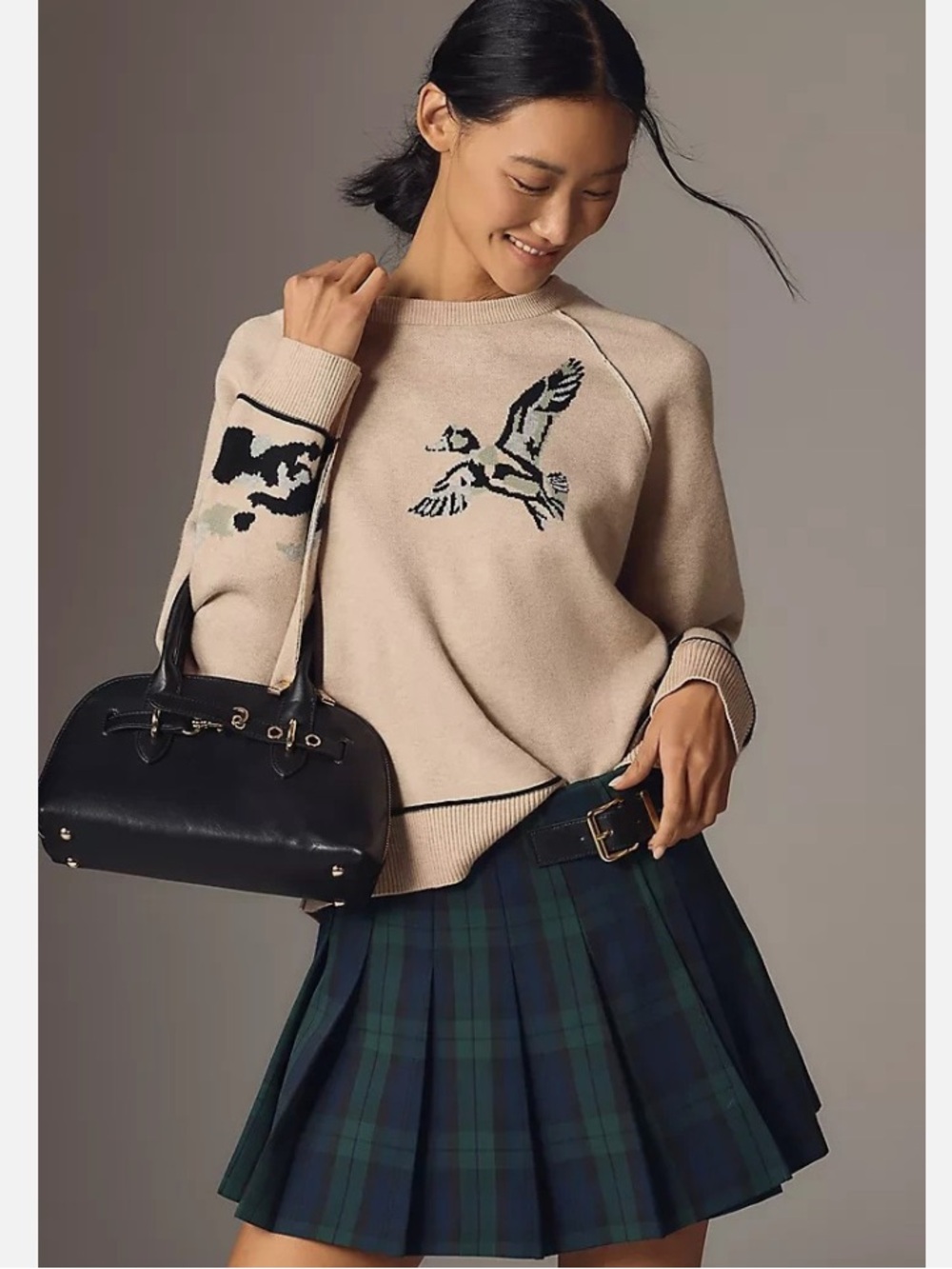 The Oaklyn Cozy Knit Crew-Neck Duck Sweater from Pilcro by Anthropologie.